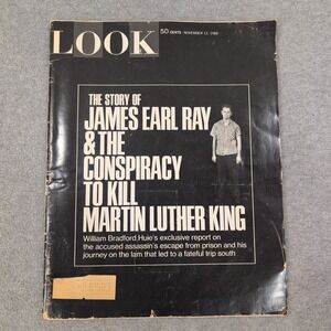 Look Magazine November 12‎ 1968 James Earl Ray Martin Luther King Conspiracy Iss